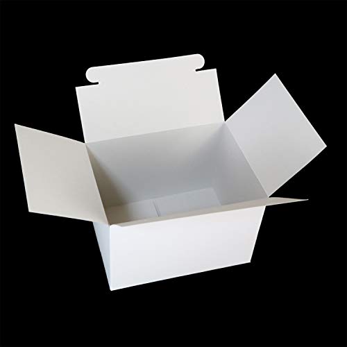 【ギフトボックス】 汎用ケース 白(ホワイト) コートボール紙 組立も簡単 ギフトやプレゼント用に 250x175x183mm 【10枚】