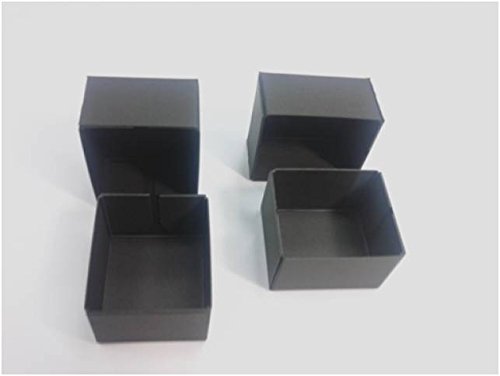 紙箱/ギフトボックス(極小)-黒 6個入 とても小さなギフト箱(外寸サイズ:52×43×32mm)