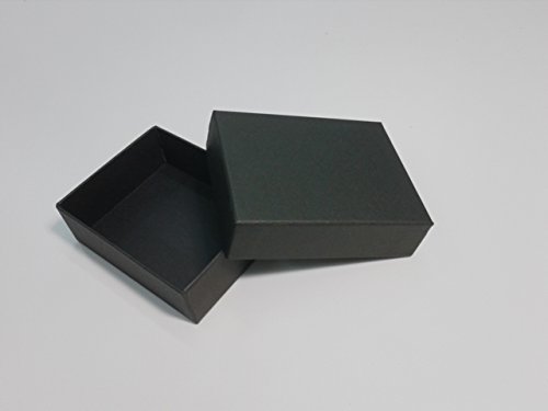 貼り箱/ギフトボックス(中)-黒 6個入 小さなギフト箱(外寸サイズ:80×65×26mm)