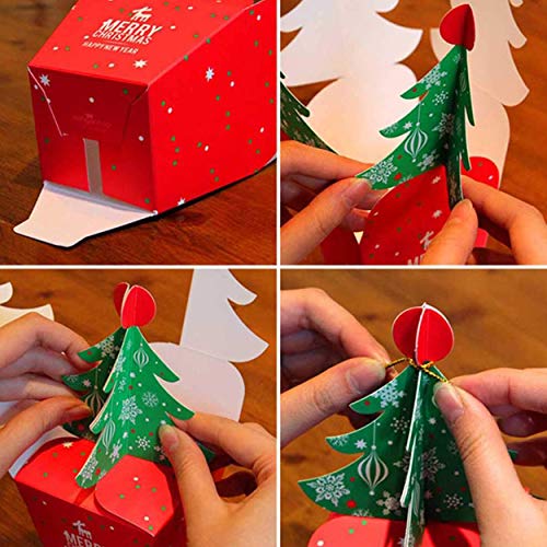 CCINEE クリスマス キャンディーボックス(10個セット）クリスマスツリー　クリスマスプレゼントボックス 飾り 包装 ボックス 装飾 お菓子箱