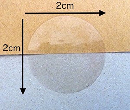 creve 封かんシール 封印シール 円型 丸型 透明 封筒 手紙 2.0cm 20mm 保管場所に困らない超コンパクトシート (200枚)