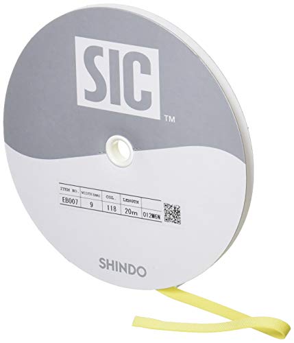 S.I.C. SIC-EB007 グログランストレッチバインダ- 9mm C/#118 アシッドイエロー 1巻(20m)
