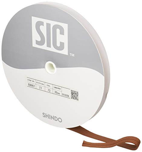 S.I.C. SIC-EB007 グログランストレッチバインダ- 7×7mm C/#73 ダークセピア 1巻(20m)