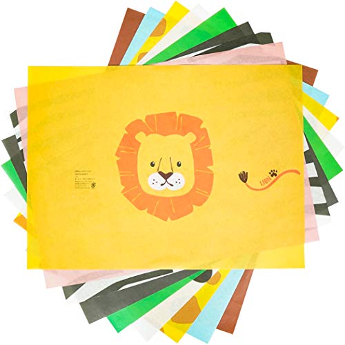 【包装紙 ラッピングペーパー かわいい】動物10種類のラッピングペーパー 30枚 【ZOOレットペーパー】
